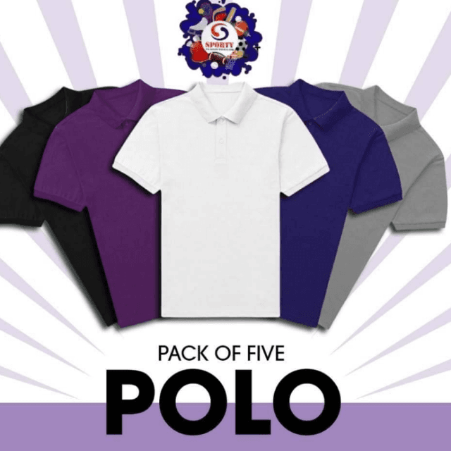 Polo T-Shirts For Mens Pack Of Five